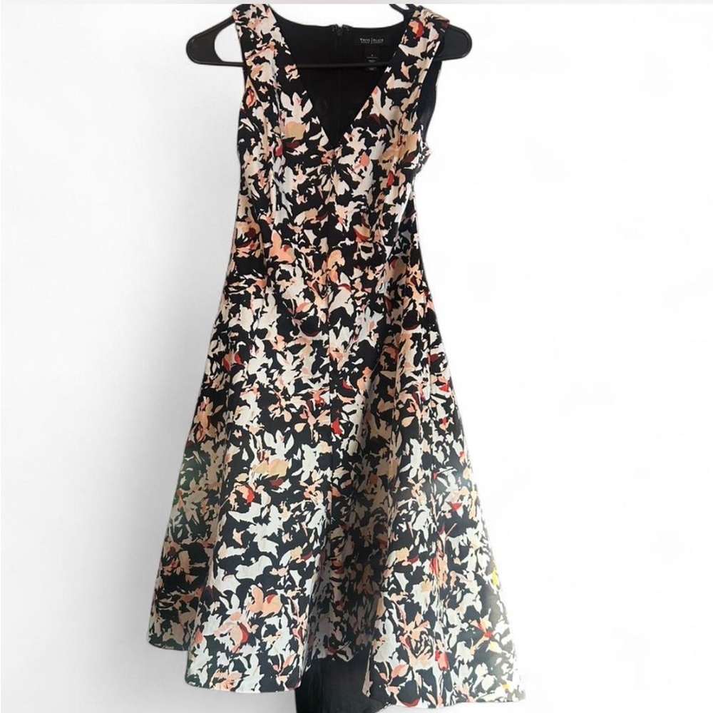 White House Black Market Multicolor Floral Midi Dress